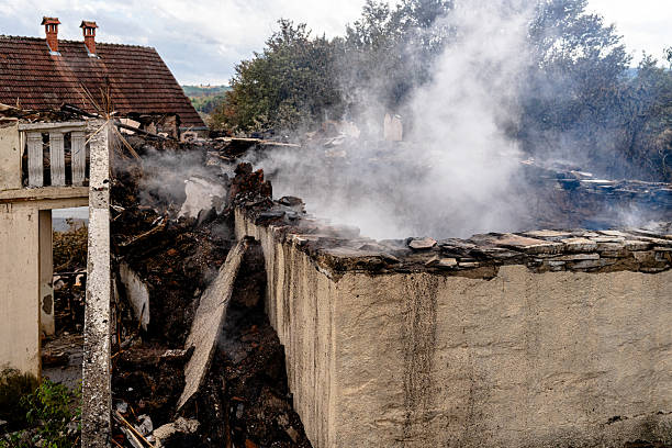 Professional Fire Damage Removal technician working in Denton, MD